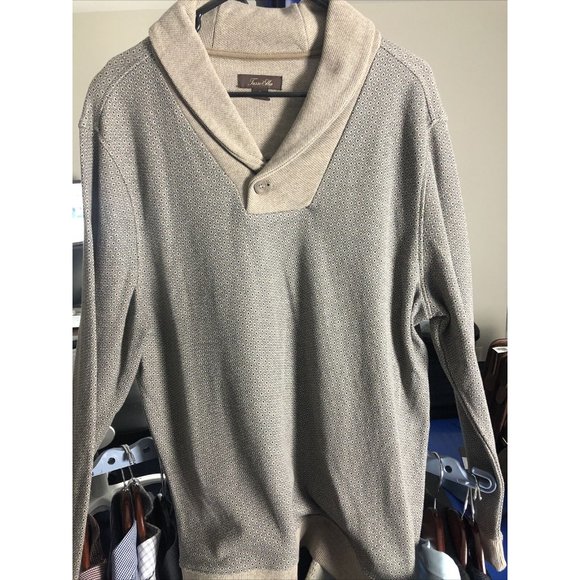 Men’s Tasso Elba Shawl Collar Pullover Sweater - Picture 1 of 4